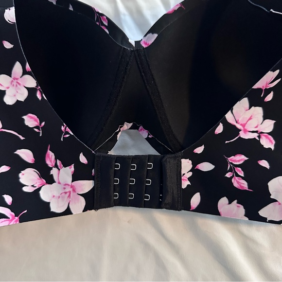 NWT La Vie en Rose Sleekback Wireless Bra – Floral Print – Size 34DD - Picture 4 of 4